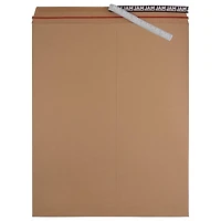 JAM Paper 17" x 21" Brown Kraft Flat Photo Mailer Peel & Seal Closure Envelopes, 6ct.