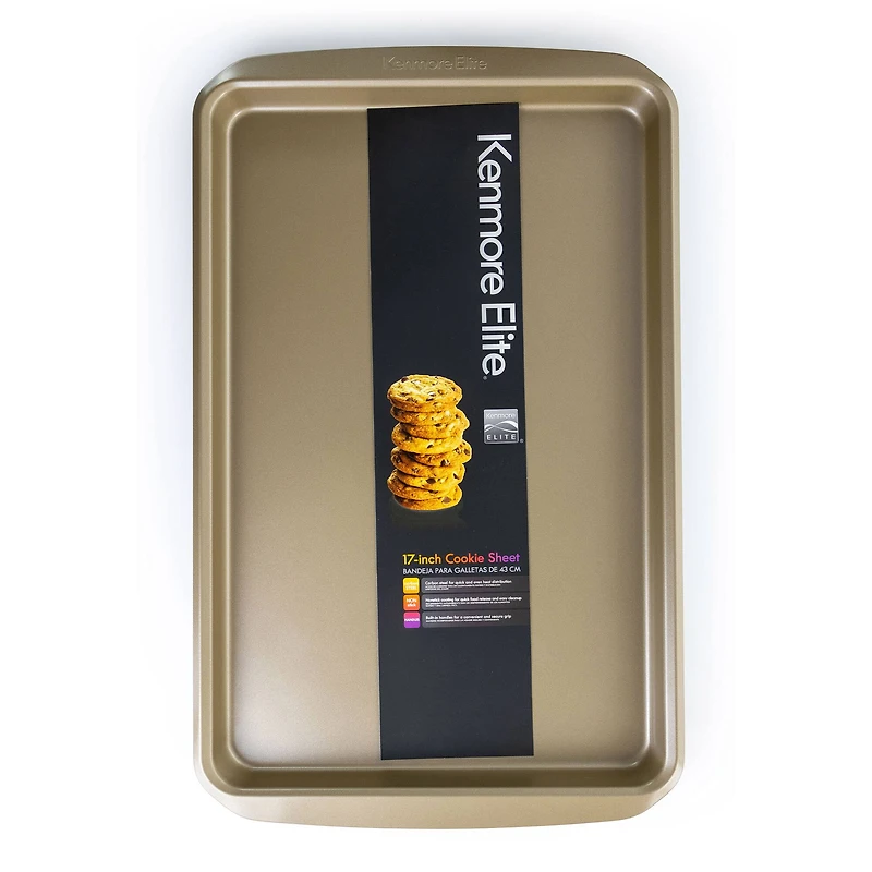 Kenmore Elite 17" Nonstick Carbon Steel Rectangular Cookie Sheet
