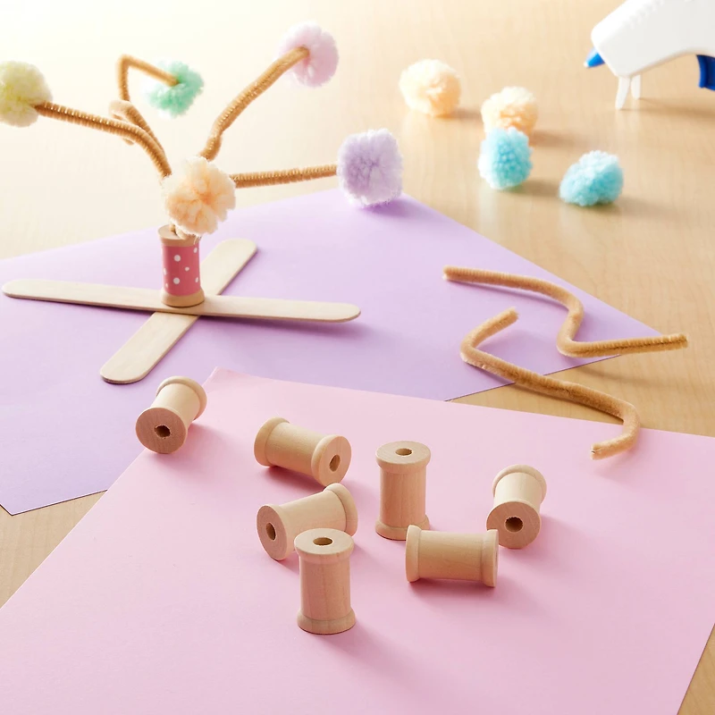 1" Wooden Spools by Creatology™