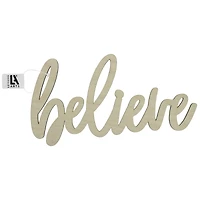 Leisure Arts® 12" Wood Believe Word