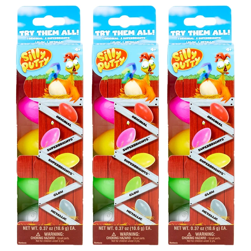 Crayola® Silly Putty® Eggs Party Pack, 3 Packs of 5