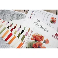 Luca-S The Poppy Flowers Counted Cross Stitch Kit