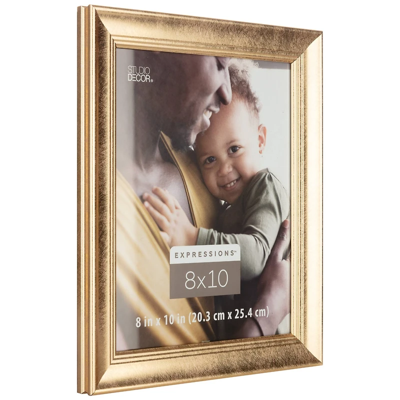 Expressions™ 8" x 10" Gold Scoop Frame by Studio Décor®