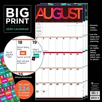 2026 Big Print Wall Calendar