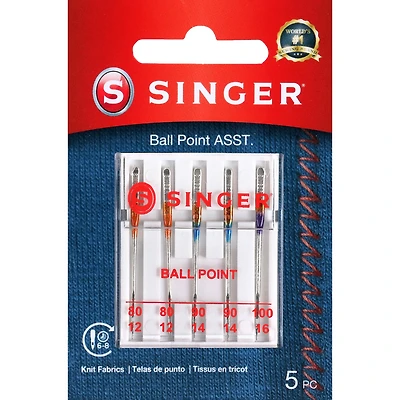 SINGER® Ball Point Sewing Machine Needles, 5ct.