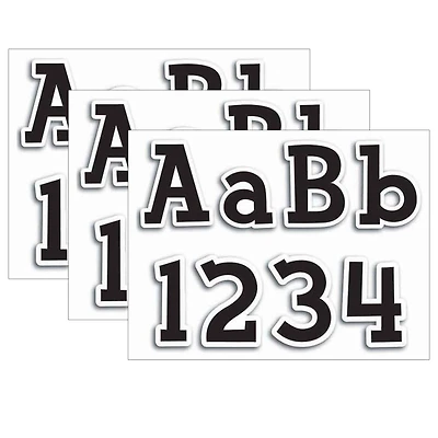 Creative Teaching Press Fancy Black 4" Designer Letters, 3 Packs of 210