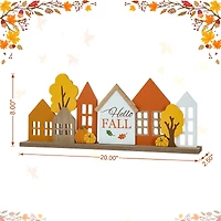 Glitzhome® 20" Fall Wood House Table Décor