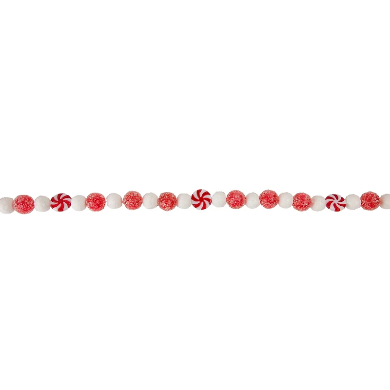 4ft. Red & White Peppermint Candy Christmas Garland