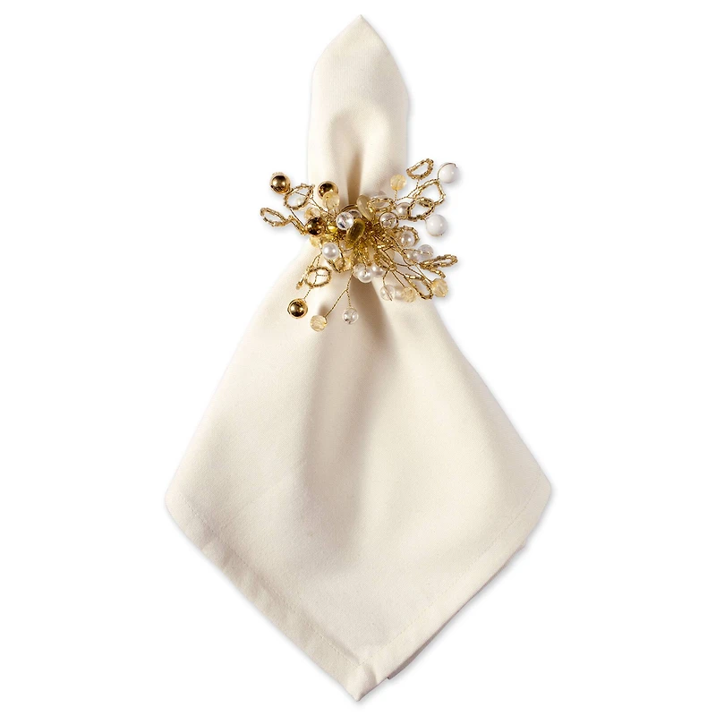 DII® Gold Multi Bead Napkin Rings, 6ct.