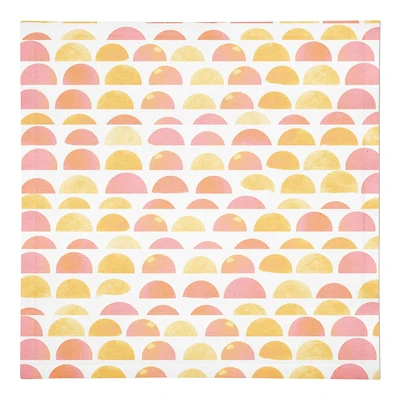 Half Circle Pattern 10" x 10" Cotton Twill Napkin