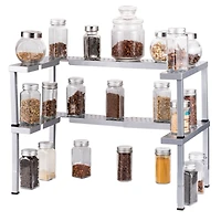NEX™ Spicy Shelf Patented Stackable Organizer Adjustable Spice Rack