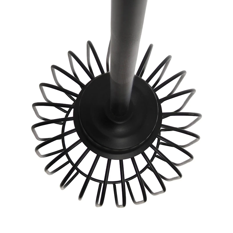 Lalia Home Ironhouse 7" Black 1-Light Metal Caged Mini Pendant