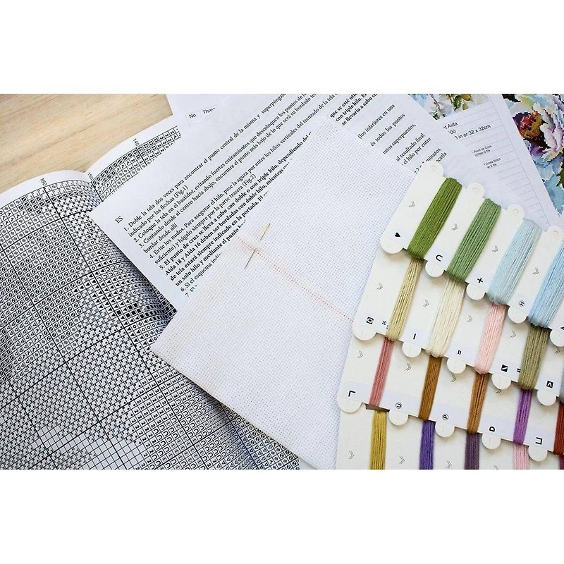 Luca-s White Roses Counted Cross Stitch Kit