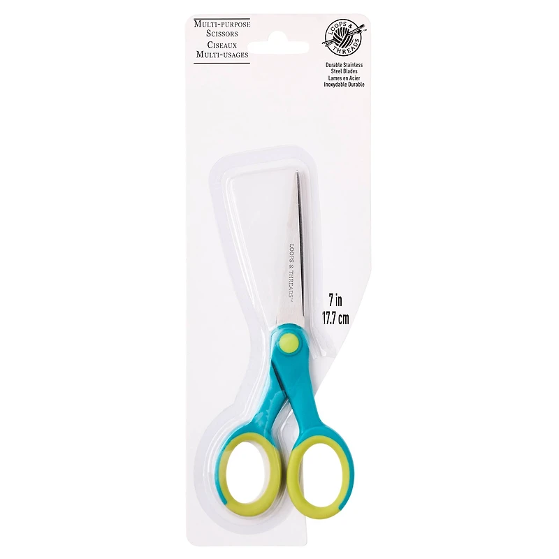 12 Pack: 7" Multi-Purpose Scissors by Loops & Threads™