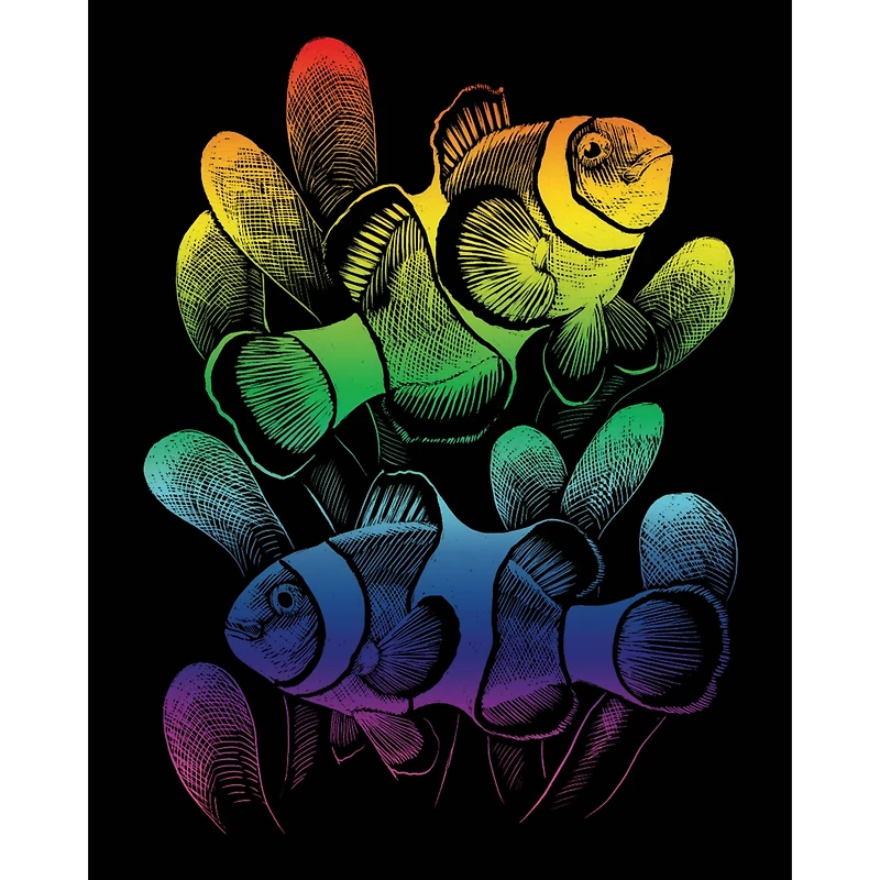 Royal & Langnickel® Engraving Art™ Clownfish Rainbow Foil Kit