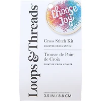 Choose Joy Cross Stitch Kit by Loops & Threads®