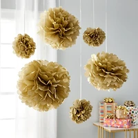 Gold Paper Pom Poms By Celebrate It™