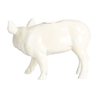 Hello Honey® 7.25" Wide Country Charm Pig Taper Candle Holder