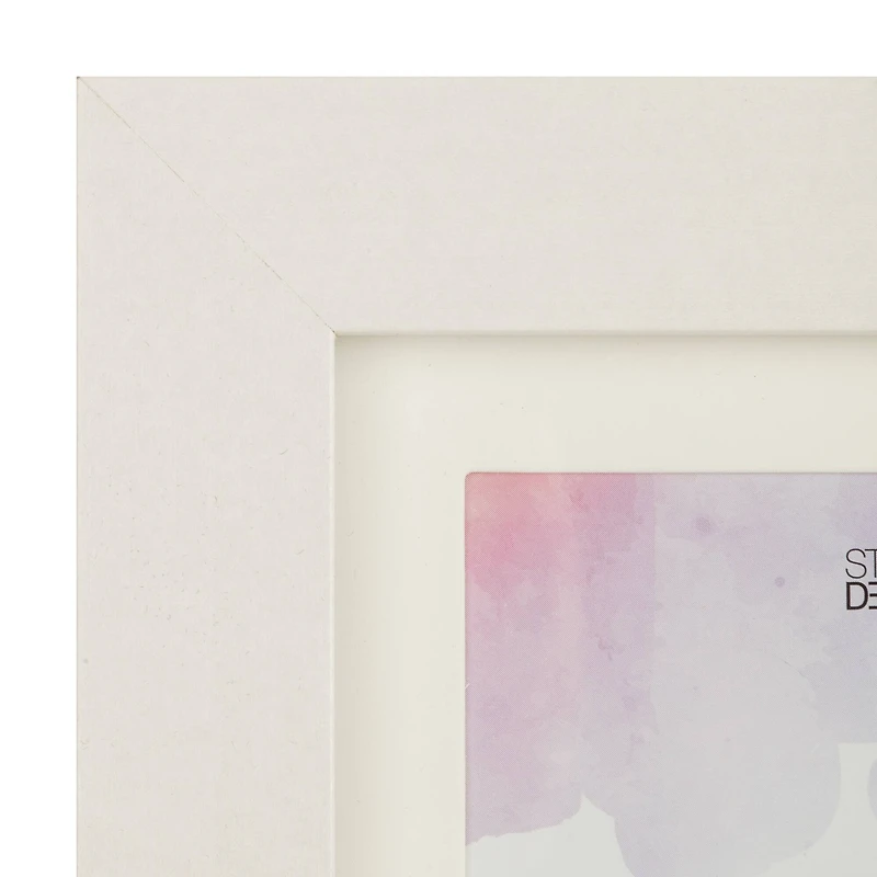 Simply Essentials™ 4" x 6" White Frame with Mat by Studio Décor®