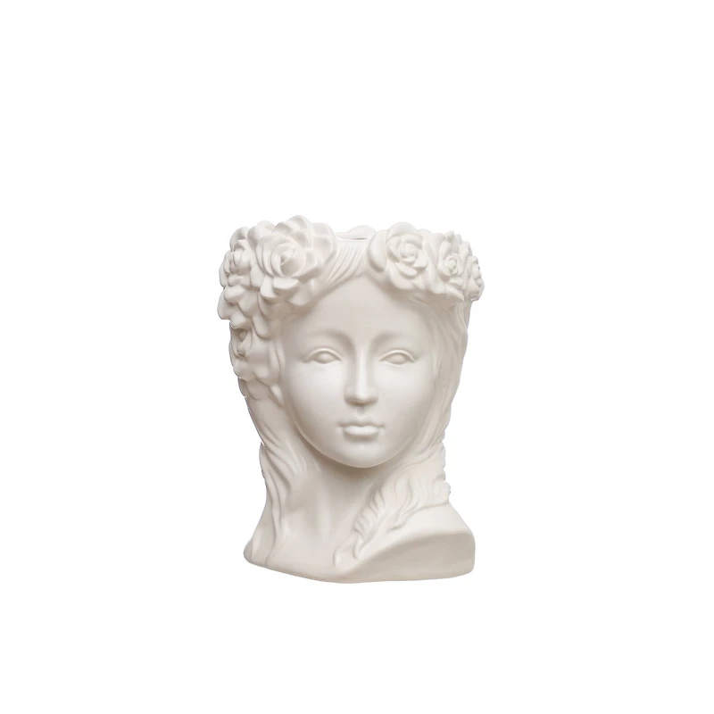 7.5" Head Bust Ceramic Planter by Ashland®
