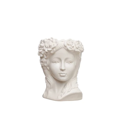 7.5" Head Bust Ceramic Planter by Ashland®