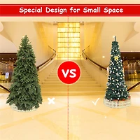 Costway 9ft. Green Pencil Artificial Christmas Tree