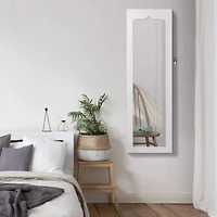 Classic White Full Door Jewelry Armoire