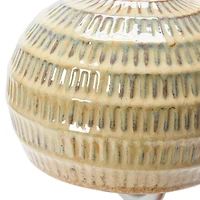 Hello Honey® 8" Stoneware Bell with Reactive Glaze