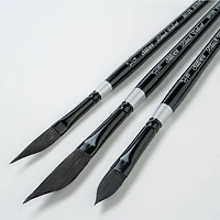 Silver Brush Limited Black Velvet Dagger/Oval Brushes, Pack of 3