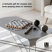 Umbra Black Rolz Chess/Checkers Set