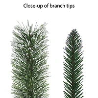 7ft. Pre-Lit Potted Lamp Post with Warm White LED Lights