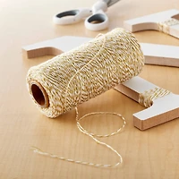 Metallic Gold & White Twine Spool By Recollections™