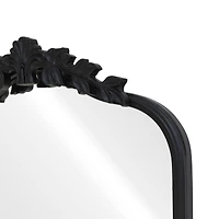 18" x 27" Ornate Arch Wall Mirror in Black Metal Frame by Ashland®
