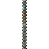 Light Blue Impression Jasper Rondelle Beads, 8mm by Bead Landing®
