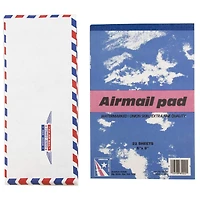 JAM Paper Airmail Onion Skin Pad & Envelope Stationery Set