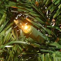 9' x 10" Pre-lit Classical Collection Artificial Christmas Garland with Red Berries, Cones, Holly Leaves and 50 Clear Lights