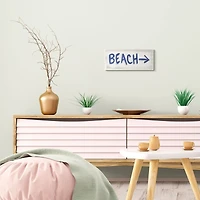 Stupell Industries Beach This Way Arrow Wooden Wall Plaque