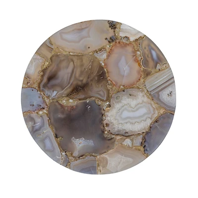 Hello Honey® 11" Multicolor Round Agate Cheese Board