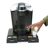 Mind Reader Black 36 Capacity 'Anchor' Triple Drawer Single Serve Coffee Pod Holder