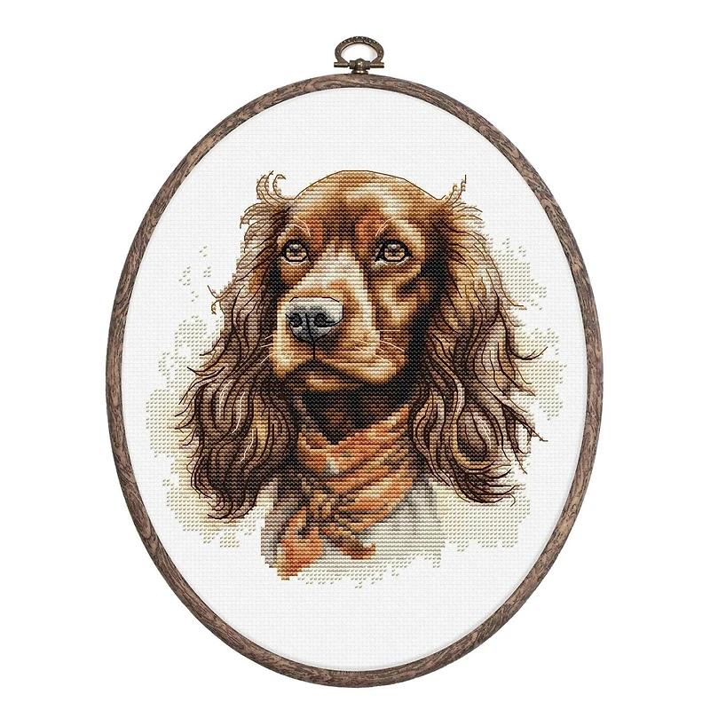 Luca-S Cocker Spaniel Counted Cross Stitch Kit