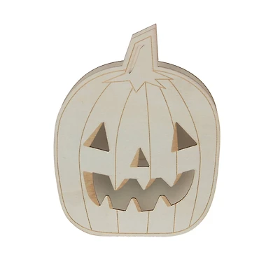 7" Pumpkin DIY LED Plywood Décor by Make Market®