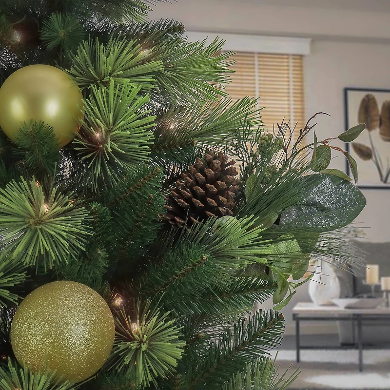 Frosted Pine, Berry & Pinecone Pick