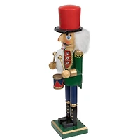 14" Wooden Christmas Nutcracker Drummer