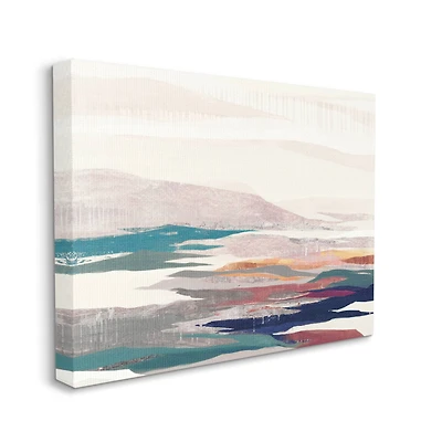 Stupell Industries Abstract Valley Landscape Pastel Pop Hills Wall Art