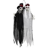 47" Lit Vampire Couple with Sound Halloween Decoration 