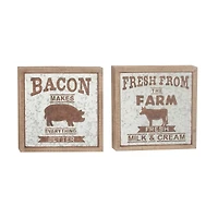 18" Farmhouse Wall Sign Set