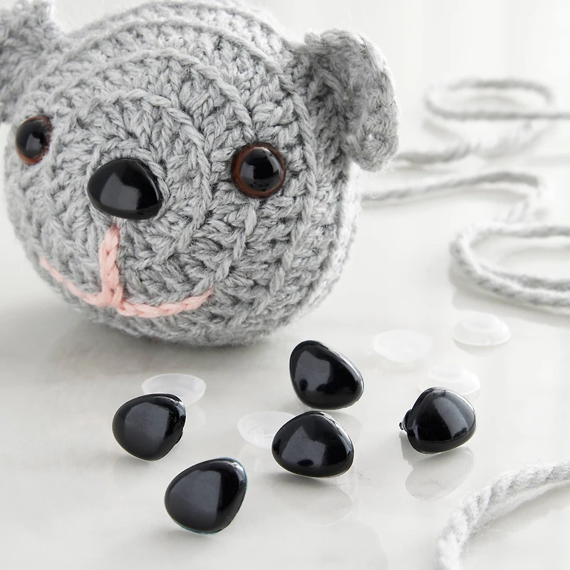 Craft Noses with Plastic Washers Loops & Threads®, 17mm