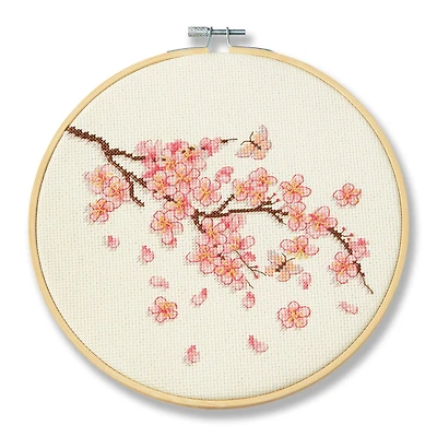 Cherry Blossom Cross Stitch Kit by Loops & Threads®