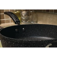 THE ROCK by Starfrit 11" Deep-Fry Pan With Lid & Bakelite Handles
