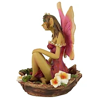 Design Toscano 9" Red Fairy of Acorn Hollow Statue